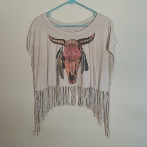 Forever 21 Fringe T-Shirt